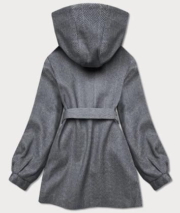 ROZKLOSZOWANA KURTKA DAMSKA SZARA JODEŁKA (2726)