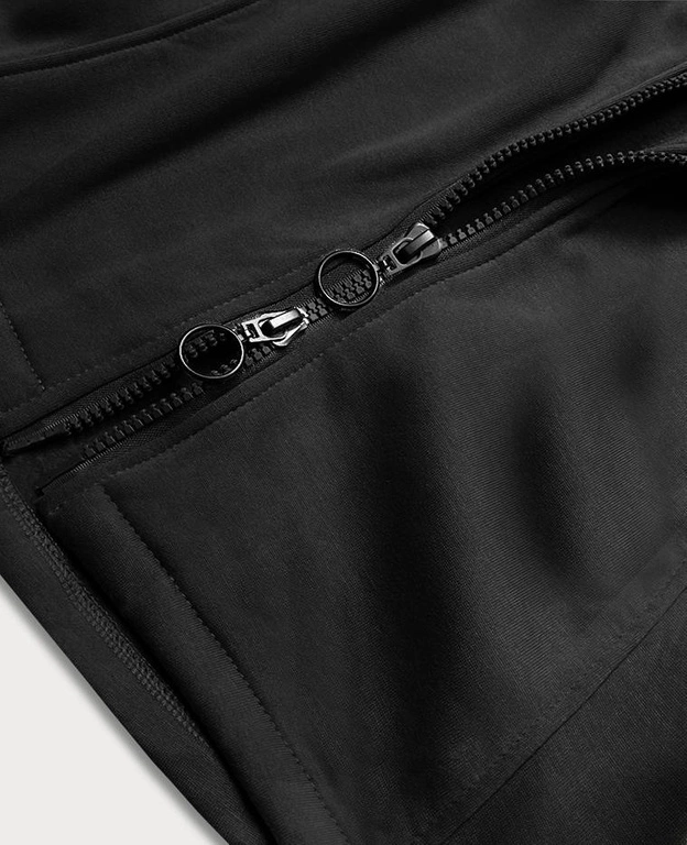 Taliowana bluza damska czarna (amg-817a)