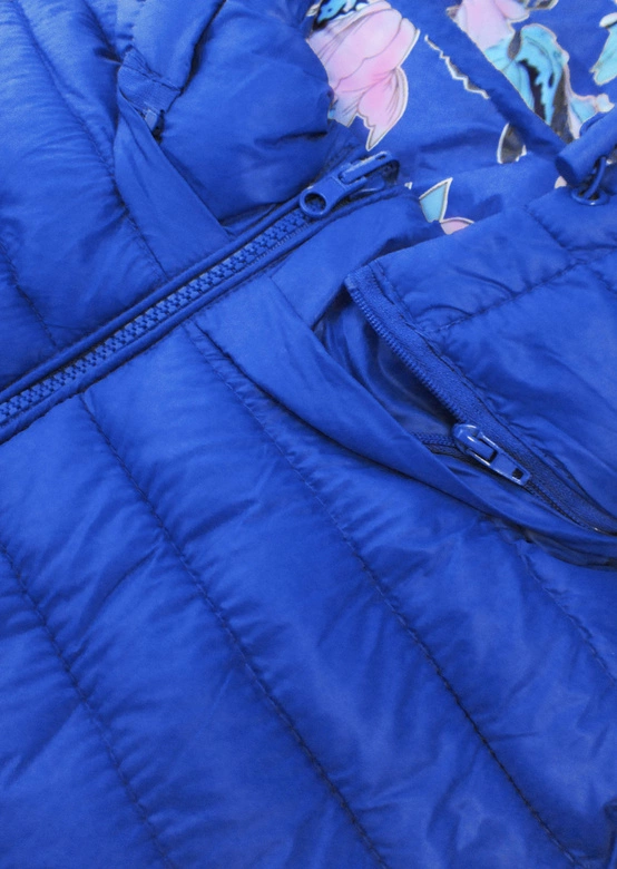 DAMSKA KURTKA DWUSTRONNA NIEBIESKA (7174)