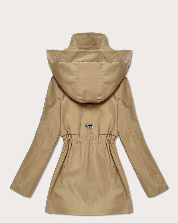 Cienka kurtka z podwijanymi rękawami Goodlookin piaskowa (KK60410-5#)