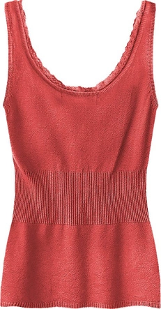 SWETERKOWA BLUZKA NA RAMIĄCZKACH CZERWONA (1515)