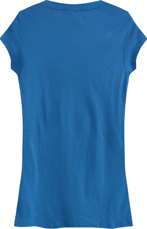 BAWEŁNIANA BLUZKA Z DŻETAMI NIEBIESKA (441/2ART)