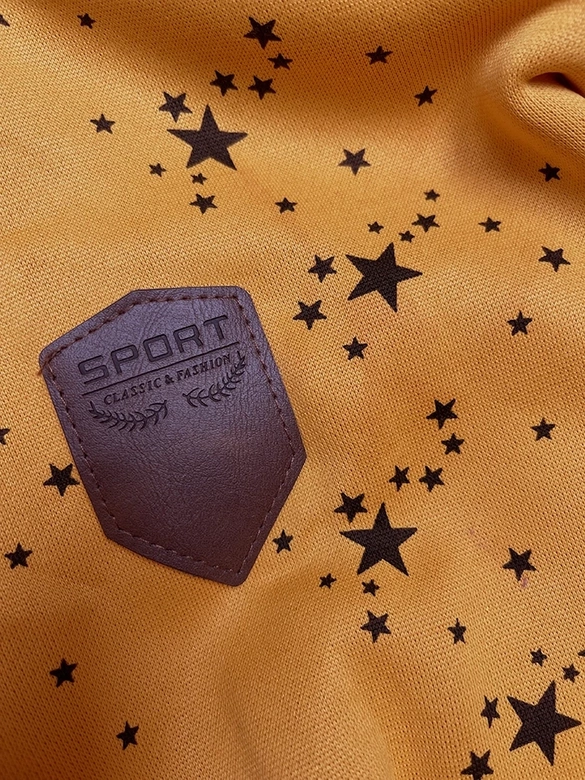 Rozpinana damska bluza w gwiazdki żółta (2313)