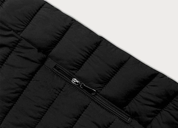 Przejściowa pikowana kurtka damska czarna (16M9109-392)