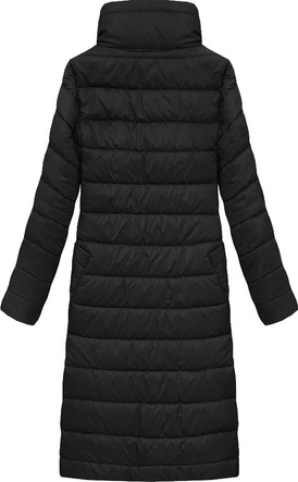 DŁUGA KURTKA DAMSKA PRZEJŚCIOWA CZARNA (2020)