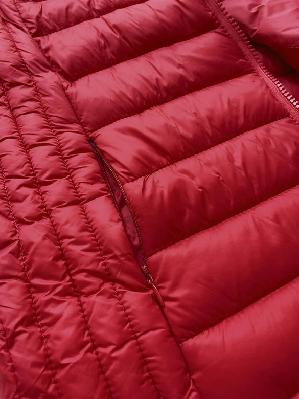 PIKOWANA KAMIZELKA DAMSKA BORDOWA (23039-6)