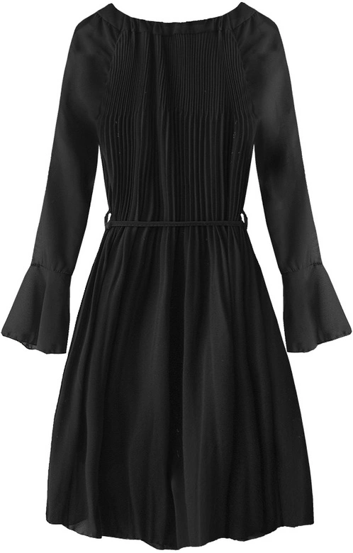 PLISOWANA SUKIENKA HISZPANKA CZARNA (241ART)