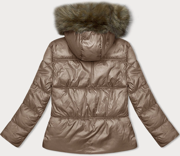 Damska kurtka fason bombki karmelowa S'west (B8190-101)