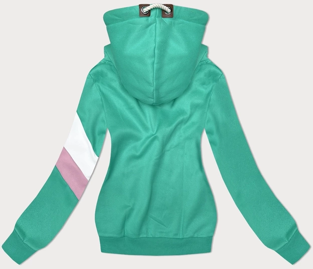 Damska bluza z kapturem zielona (2301)