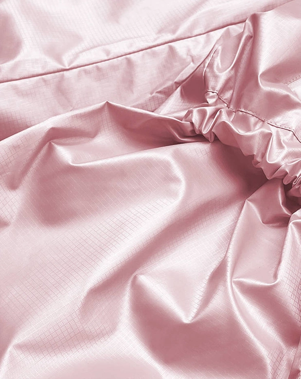 Cienka kurtka damska ze stójką różowa (ag5-017)