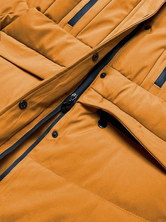 CIEPŁA ZIMOWA KURTKA DAMSKA ŻÓŁTA (H997-37)