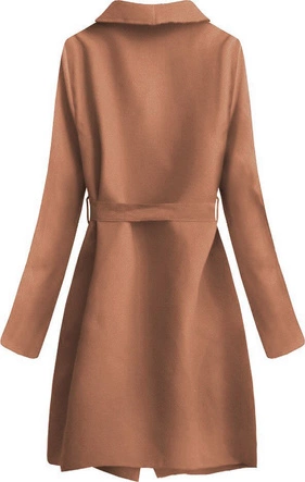 MINIMALISTYCZNY PŁASZCZYK JASNOBRĄZOWY (552ART)