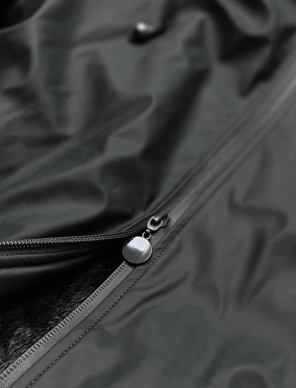 WODOODPORNA KURTKA DAMSKA TYPU SZTORMIAK CZARNA (H1000-00)