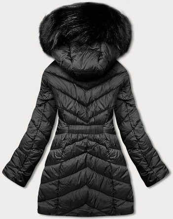 Kurtka zimowa damska czarna (m1621-1)