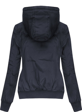 DWUSTRONNA KURTKA BOMBER GRANATOWA (W712)