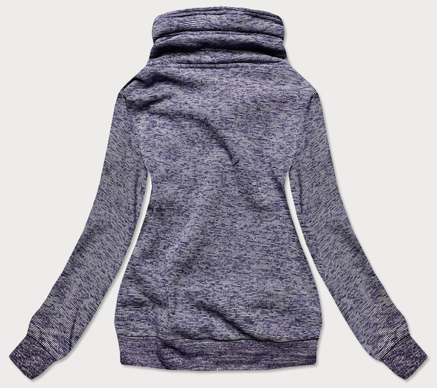 BLUZA DAMSKA ZE ŚCIĄGACZAMI GRANATOWA (58294)