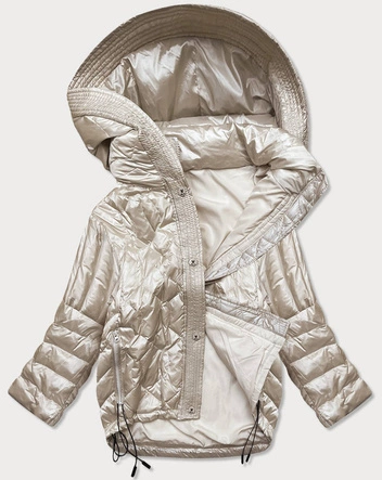 LUŹNA KURTKA DAMSKA NIETOPERZ BEŻOWA (750ART)