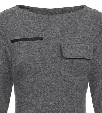 SUKIENKA Z KIESZONKĄ GRAFITOWA (PIZARRO)