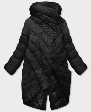 KURTKA DAMSKA OVERSIZE CZARNA (1551)