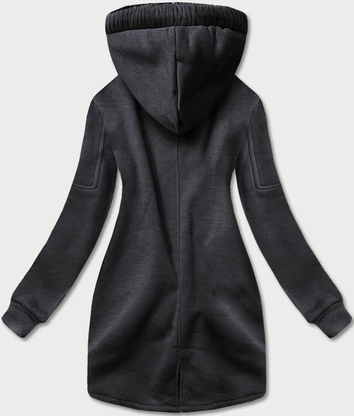 Rozpinana bluza damska grafitowa (amg-693)