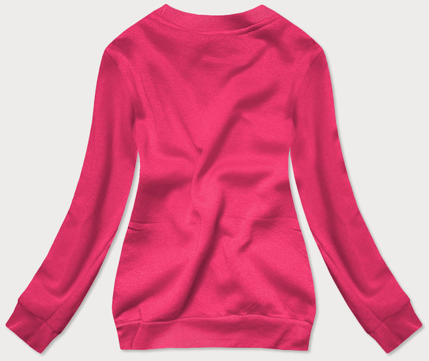 Bluza dresowa damska ze ściągaczami różowa (w01-19)
