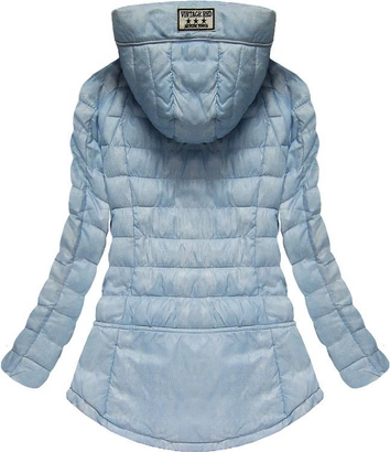 KURTKA IMITUJĄCA JEANS BŁĘKITNA (W568)