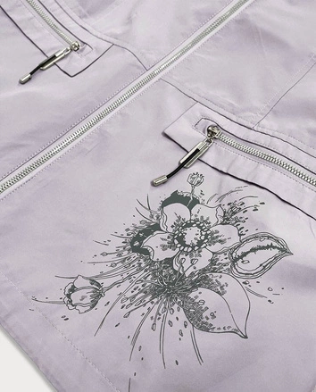 Kurtka damska wiatrówka wrzosowa (7705)