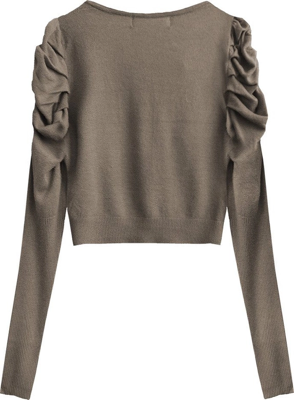 KRÓTKI SWETEREK KAKAOWY (X1517X)