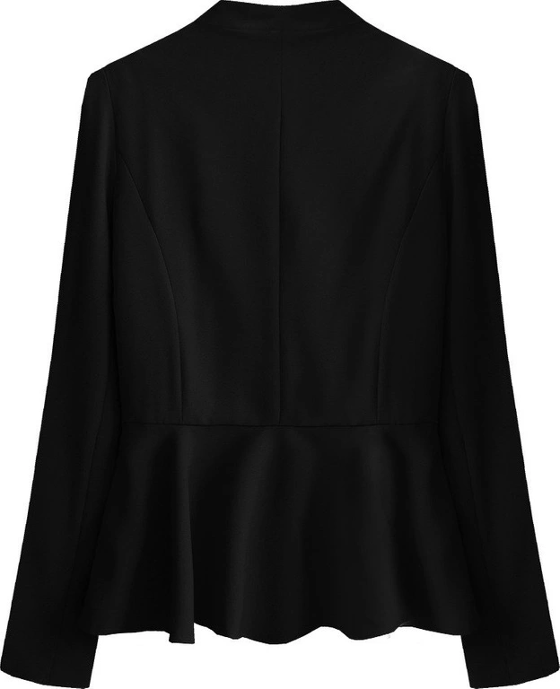 PROSTA MARYNARKA ZE STÓJKĄ CZARNA (8195)