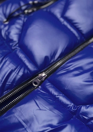 METALICZNA KURTKA ZIMOWA DAMSKA GRANATOWA (B9731-3)