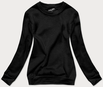 Bluza dresowa damska ze ściągaczami czarna (w01-3)