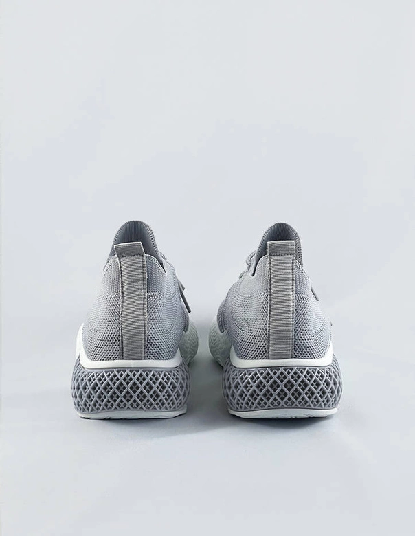 Ażurowe sneakersy damskie szare (jy21-2)