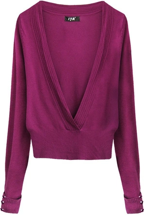 SWETEREK KOPERTOWY BURGUDNOWY (X1117X)