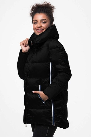 KURTKA Z LAMPASAMI CZARNA (J9-001)