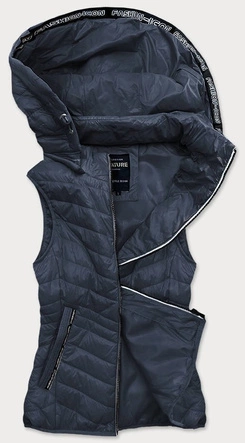 PIKOWANA KAMIZELKA DAMSKA GRANATOWA (6307)