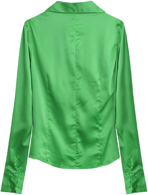 SATYNOWA KOSZULA ZIELONA (X1065X)