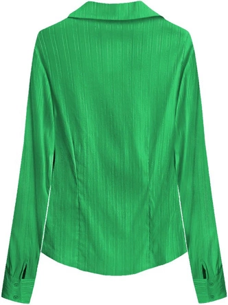 KOSZULA Z FINEZYJNYM DEKOLTEM ZIELONA (314ART)