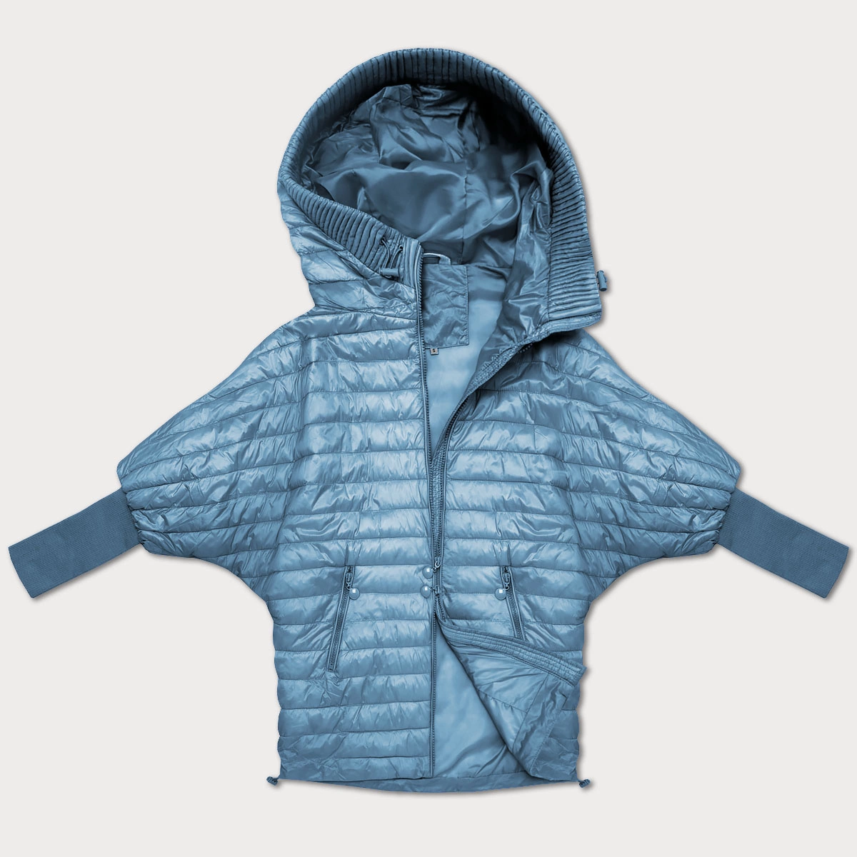 Damska kurtka nietoperz Minority niebieska (P3-6913-30)