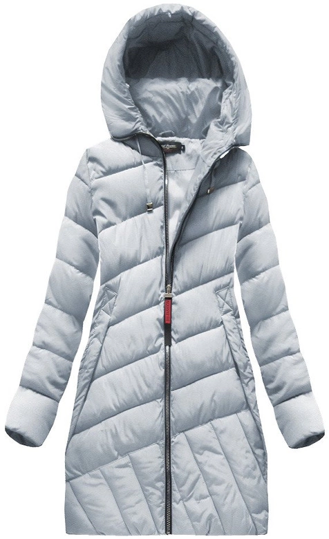 PIKOWANA KURTKA Z KAPTUREM SZARA (1849-1)