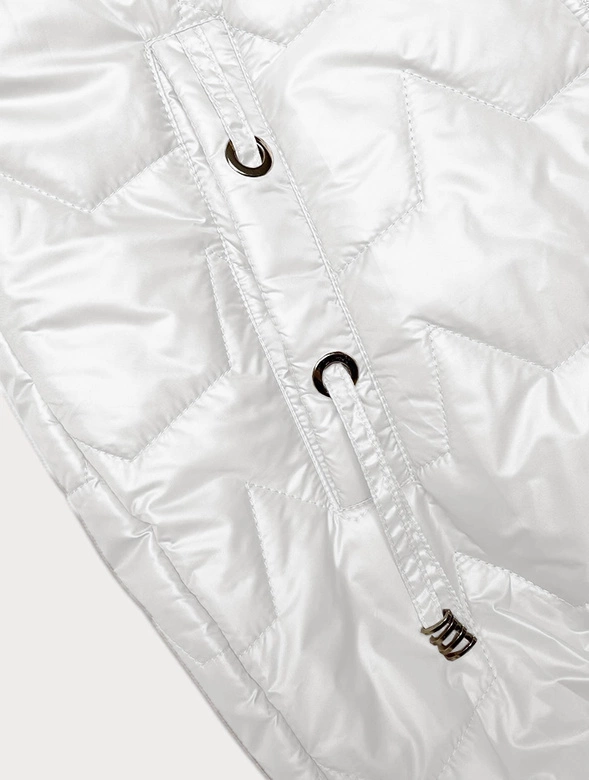 Bezrękawnik damski ze ściągaczem na dole S'West perłowy (B8240/B8342-9)