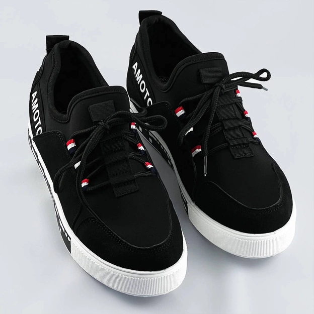 Wsuwane tenisówki damskie czarne (c1039)