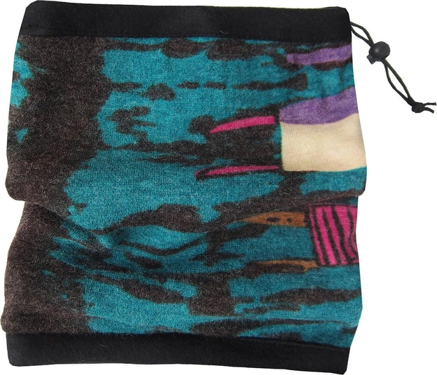 KOMIN WE WZORY 2W1 BRĄZOWO-MORSKI (X2006X)