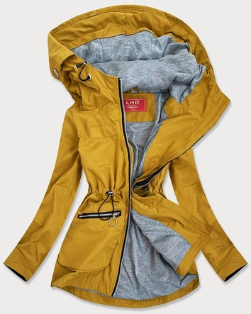 LEKKA KURTKA Z KAPTUREM ŻÓŁTA (TLR245)