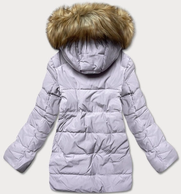 KURTKA DAMSKA ZIMOWA Z PUCHEM NATURALNYM WRZOSOWA (8071)