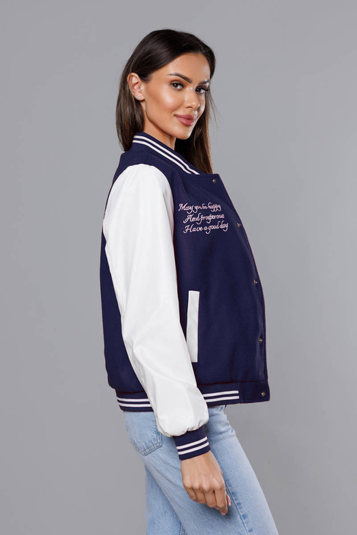 Kurtka damska bomber granatowa (16M9067-215)
