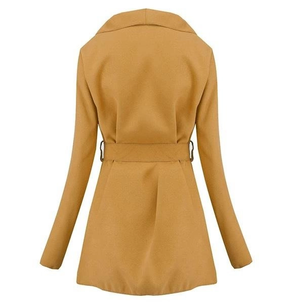 NARZUTKA Z PASKIEM WATERFALL MUSZTARDOWA (NA125)