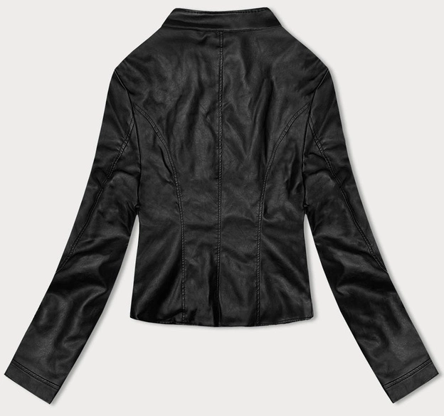 Kurtka ramoneska ze stójką czarna (11Z8058)