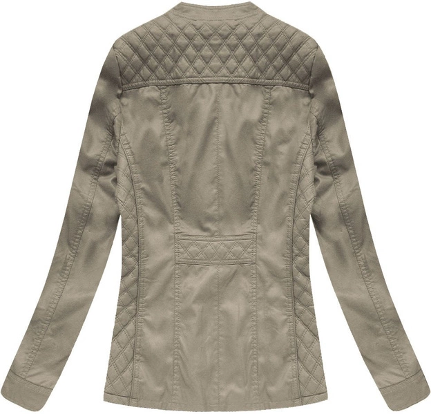 KLASYCZNA RAMONESKA Z PIKOWANYMI WSTAWKAMI SZAROBRĄZOWA (5113BIG)