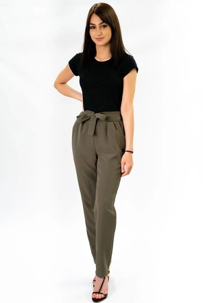 SPODNIE CHINOS Z PASKIEM KHAKI (295ART)