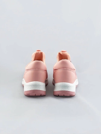 Wsuwane buty damskie z gumką różowe (c1003)